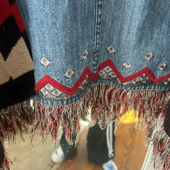 Desigual Blue Denim Fabric Poncho Shirt, U - Picture 5 of 12